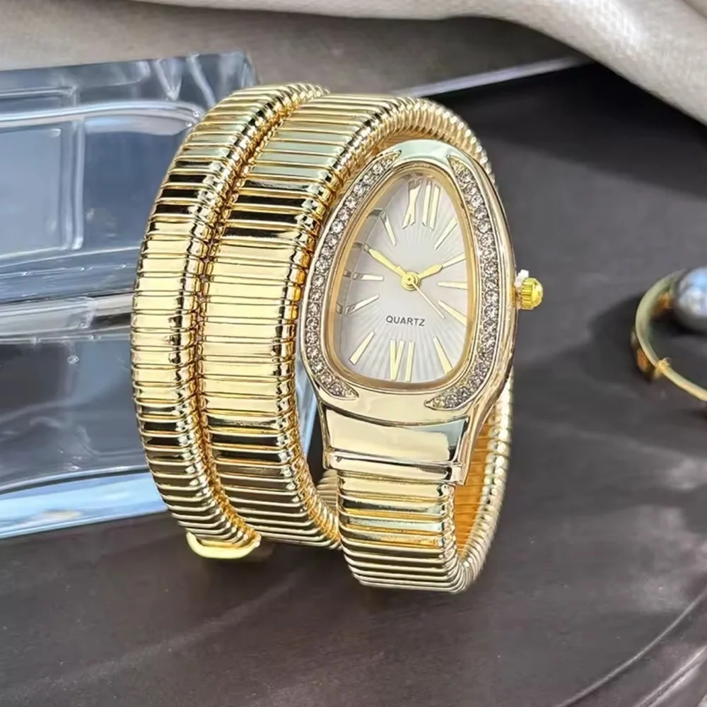 Serpenti Snake Wrap Elegant Gold Women's Watch